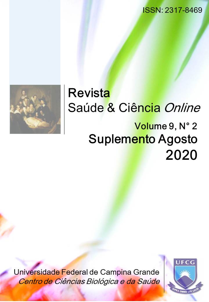 					Visualizar v. 9 n. 2 (2020): REVISTA SAÚDE & CIÊNCIA ONLINE SUPLEMENTO (AGOSTO 2020)
				